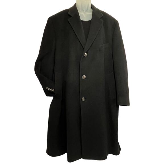 RALPH LAUREN Sz 46 R 100% Cashmere Overcoat Topcoat 3 Button Lapel - Picture 1 of 11